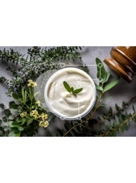 Σετ των 2 Intra Συλλεκτικό Ξύλινο Παζλ Plywood  4mm - Νόστιμη σαντιγί σε ένα κρεβάτι με φρέσκα βότανα και φυτά Σε Ξύλινο Κουτί - Διαστάσεις: 10x10 cm – 25 κομμάτια