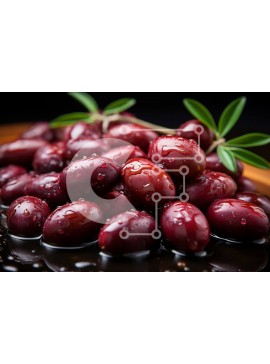 Σετ των 2 Intra Συλλεκτικό Ξύλινο Παζλ Plywood  4mm - Νόστιμο μπολ με κόκκινες ελιές με φρέσκο ​​δεντρολίβανο Σε Ξύλινο Κουτί - Διαστάσεις: 10x10 cm – 25 κομμάτια