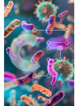 Intra Συλλεκτικό Ξύλινο Παζλ Plywood  4mm - Βακτήρια και μικροοργανισμοί στο νερό Σε Ξύλινο Κουτί - Διαστάσεις Puzzle: 10x10 cm – 25 κομμάτια