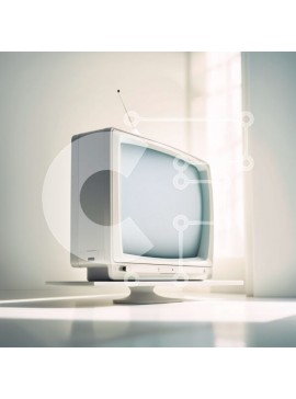 Intra Συλλεκτικό Ξύλινο Παζλ Plywood  4mm - Vintage τηλεόραση σε δωμάτιο με χαμηλό φωτισμό Σε Ξύλινο Κουτί - Διαστάσεις Puzzle: 10x10 cm – 25 κομμάτια