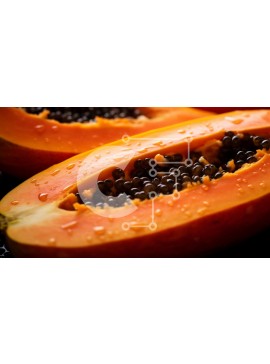 Σετ των 2 Intra Συλλεκτικό Ξύλινο Παζλ Plywood  4mm - Ώριμα μισά παπάγια με σταγόνες νερού Σε Ξύλινο Κουτί - Διαστάσεις: 10x10 cm – 25 κομμάτια