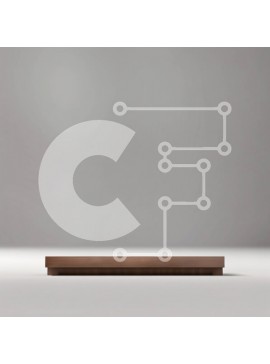 Intra Συλλεκτικό Ξύλινο Παζλ Plywood  4mm - Απλό και μινιμαλιστικό καφέ ξύλινο ράφι σε λευκή επιφάνεια Σε Ξύλινο Κουτί - Διαστάσεις Puzzle: 10x10 cm – 25 κομμάτια