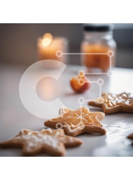 Σετ των 2 Intra Συλλεκτικό Ξύλινο Παζλ Plywood  4mm - Διάφορα μπισκότα σε λευκό τραπέζι Σε Ξύλινο Κουτί - Διαστάσεις: 10x10 cm – 25 κομμάτια