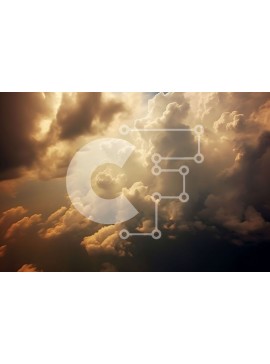 Intra Συλλεκτικό Ξύλινο Παζλ Plywood  4mm - Δυσοίωνος Σχηματισμός Σκοτεινού Σύννεφου με τον Ήλιο να κρυφοκοιτάει Σε Ξύλινο Κουτί - Διαστάσεις Puzzle: 10x10 cm – 25 κομμάτια