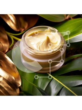 Σετ των 2 Intra Συλλεκτικό Ξύλινο Παζλ Plywood  4mm - Βιολογική κρέμα προσώπου σε διαφανές βάζο σε φυλλώδη επιφάνεια Σε Ξύλινο Κουτί - Διαστάσεις: 10x10 cm – 25 κομμάτια