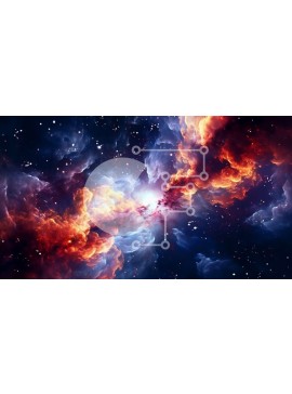 Intra Συλλεκτικό Ξύλινο Παζλ Plywood  4mm - Συναρπαστική εικόνα ενός νεφελώματος στο διάστημα Σε Ξύλινο Κουτί - Διαστάσεις Puzzle: 10x10 cm – 25 κομμάτια