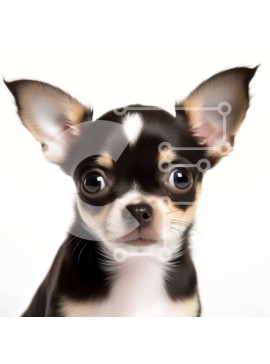 Intra Συλλεκτικό Ξύλινο Παζλ Plywood  4mm - Αξιολάτρευτη εικόνα ενός σκύλου Τσιουάουα με καστανά μάτια Σε Ξύλινο Κουτί - Διαστάσεις: 10x10 cm – 25 κομμάτια