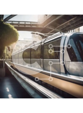 Intra Συλλεκτικό Ξύλινο Παζλ Plywood  4mm - Προαστιακός σε αστική περιοχή Σε Ξύλινο Κουτί - Διαστάσεις Puzzle: 10x10 cm – 25 κομμάτια