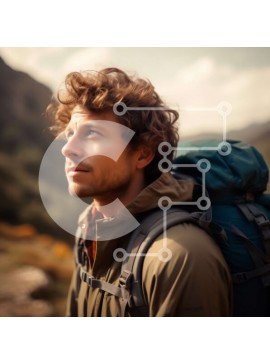 Intra Συλλεκτικό Ξύλινο Παζλ Plywood  4mm - Εκπληκτική θέα από το Rocky Cliff με θέα στην κοιλάδα Σε Ξύλινο Κουτί - Διαστάσεις Puzzle: 10x10 cm – 25 κομμάτια