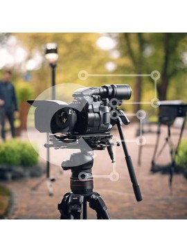 Intra Συλλεκτικό Ξύλινο Παζλ Plywood  4mm - Τρίποδο κάμερας για μαγνητοσκόπηση και εγγραφή Σε Ξύλινο Κουτί - Διαστάσεις Puzzle: 10x10 cm – 25 κομμάτια