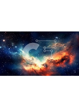 Intra Συλλεκτικό Ξύλινο Παζλ Plywood  4mm - Όμορφη εικόνα ενός νεφελώματος - γενέτειρα των αστεριών και των πλανητών Σε Ξύλινο Κουτί - Διαστάσεις Puzzle: 10x10 cm – 25 κομμάτια