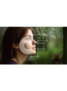 Intra Συλλεκτικό Ξύλινο Παζλ Plywood  4mm - Κομψή νεαρή γυναίκα που συλλογίζεται στο παράθυρο Σε Ξύλινο Κουτί - Διαστάσεις Puzzle: 10x10 cm – 25 κομμάτια