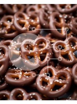 Σετ των 2 Intra Συλλεκτικό Ξύλινο Παζλ Plywood  4mm - Κουλουράκια σε σχήμα καρδιάς με σοκολάτα Σε Ξύλινο Κουτί - Διαστάσεις: 10x10 cm – 25 κομμάτια