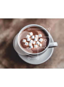 Σετ των 2 Intra Συλλεκτικό Ξύλινο Παζλ Plywood  4mm - Ζεστή σοκολάτα με Marshmallows Σε Ξύλινο Κουτί - Διαστάσεις: 10x10 cm – 25 κομμάτια