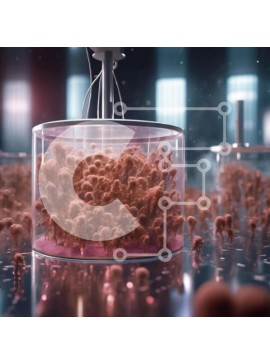 Intra Συλλεκτικό Ξύλινο Παζλ Plywood  4mm - Εργαστηριακό πείραμα με ροζ-καφέ κύτταρα σε γυάλινο δοχείο Σε Ξύλινο Κουτί - Διαστάσεις Puzzle: 10x10 cm – 25 κομμάτια