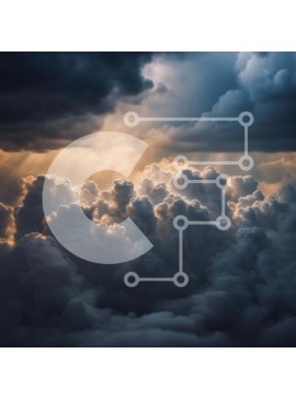 Intra Συλλεκτικό Ξύλινο Παζλ Plywood  4mm - Το φως του ήλιου που διαπερνά τα σύννεφα στον ουρανό Σε Ξύλινο Κουτί - Διαστάσεις: 10x10 cm – 25 κομμάτια