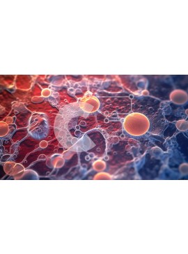 Intra Συλλεκτικό Ξύλινο Παζλ Plywood  4mm - Εικόνα ενός ερυθροκυττάρου με αιμοσφαιρίνη Σε Ξύλινο Κουτί - Διαστάσεις Puzzle: 10x10 cm – 25 κομμάτια