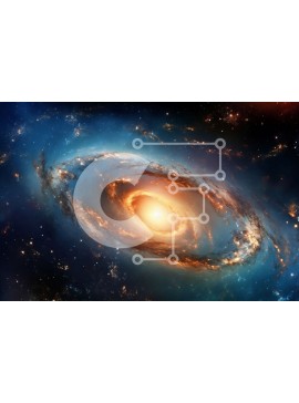 Intra Συλλεκτικό Ξύλινο Παζλ Plywood  4mm - Εκπληκτική εικόνα ενός σπειροειδούς γαλαξία - πιθανότατα ο Γαλαξίας Σε Ξύλινο Κουτί - Διαστάσεις: 10x10 cm – 25 κομμάτια