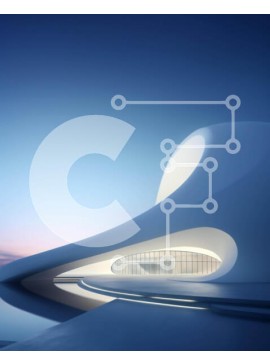 Intra Συλλεκτικό Ξύλινο Παζλ Plywood  4mm - Φουτουριστικό λευκό κτήριο που επιπλέει στο νερό Σε Ξύλινο Κουτί - Διαστάσεις Puzzle: 10x10 cm – 25 κομμάτια