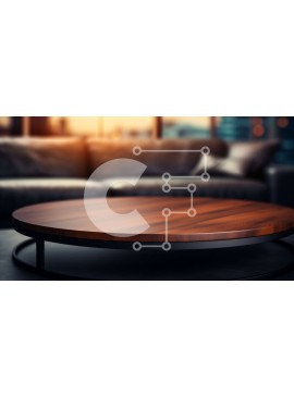 Intra Συλλεκτικό Ξύλινο Παζλ Plywood  4mm - Μοντέρνο σαλόνι με ξύλινο τραπεζάκι σαλονιού Σε Ξύλινο Κουτί - Διαστάσεις Puzzle: 10x10 cm – 25 κομμάτια