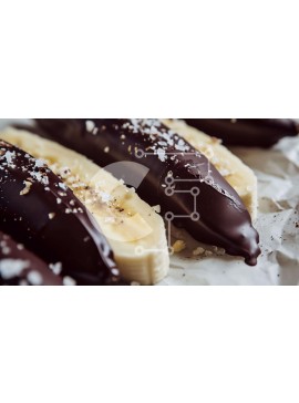 Σετ των 2 Intra Συλλεκτικό Ξύλινο Παζλ Plywood  4mm - Μπανάνες καλυμμένες με σοκολάτα με θαλασσινό αλάτι σε λαδόκολλα Σε Ξύλινο Κουτί - Διαστάσεις: 10x10 cm – 25 κομμάτια