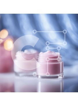 Σετ των 2 Intra Συλλεκτικό Ξύλινο Παζλ Plywood  4mm - Ροζ κρέμα βάζα σε ένα τραπέζι με φώτα Σε Ξύλινο Κουτί - Διαστάσεις: 10x10 cm – 25 κομμάτια