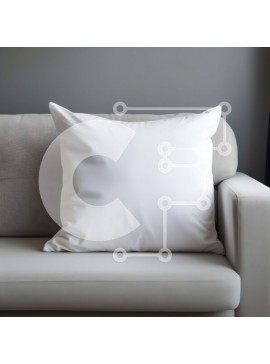 Intra Συλλεκτικό Ξύλινο Παζλ Plywood  4mm - Λευκό μαξιλάρι σε γκρι καναπέ στο μινιμαλιστικό σαλόνι Σε Ξύλινο Κουτί - Διαστάσεις Puzzle: 10x10 cm – 25 κομμάτια