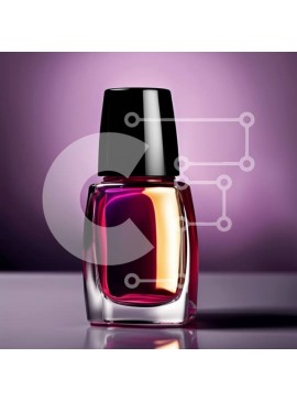 Σετ των 2 Intra Συλλεκτικό Ξύλινο Παζλ Plywood  4mm - Κομψό μπουκάλι βερνικιού νυχιών σε ροζ και μωβ χρώματα Σε Ξύλινο Κουτί - Διαστάσεις: 10x10 cm – 25 κομμάτια