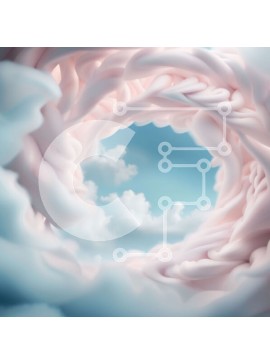 Intra Συλλεκτικό Ξύλινο Παζλ Plywood  4mm - Σαγηνευτική εικόνα μιας δίνης στον ουρανό με τα στροβιλιζόμενα σύννεφα Σε Ξύλινο Κουτί - Διαστάσεις: 10x10 cm – 25 κομμάτια