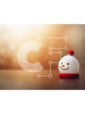 Intra Συλλεκτικό Ξύλινο Παζλ Plywood  4mm - Ειδώλιο χιονάνθρωπου στο τραπέζι με φωτισμένο φόντο Σε Ξύλινο Κουτί - Διαστάσεις Puzzle: 10x10 cm – 25 κομμάτια