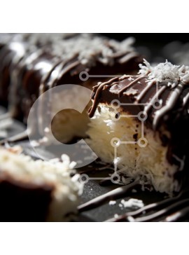 Σετ των 2 Intra Συλλεκτικό Ξύλινο Παζλ Plywood  4mm - Κέικ σοκολάτας με πασπαλίσματα καρύδας Σε Ξύλινο Κουτί - Διαστάσεις: 10x10 cm – 25 κομμάτια