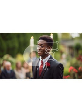 Intra Συλλεκτικό Ξύλινο Παζλ Plywood  4mm - Χαμογελαστός Γαμπρός που περπατά στο διάδρομο Σε Ξύλινο Κουτί - Διαστάσεις Puzzle: 10x10 cm – 25 κομμάτια