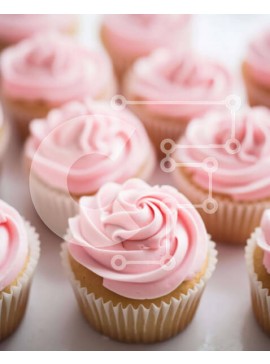 Σετ των 2 Intra Συλλεκτικό Ξύλινο Παζλ Plywood  4mm - Ποικιλία cupcakes με ροζ γλάσο και διαφορετικό πάγωμα Σε Ξύλινο Κουτί - Διαστάσεις: 10x10 cm – 25 κομμάτια