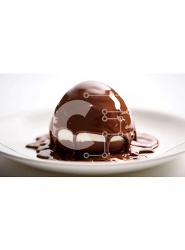 Σετ των 2 Intra Συλλεκτικό Ξύλινο Παζλ Plywood  4mm - Νόστιμο αυγό καλυμμένο με σοκολάτα σε λευκό πιάτο Σε Ξύλινο Κουτί - Διαστάσεις: 10x10 cm – 25 κομμάτια