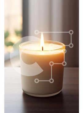 Intra Συλλεκτικό Ξύλινο Παζλ Plywood  4mm - Κερί σε ξύλινο τραπέζι με παράθυρο στο φόντο Σε Ξύλινο Κουτί - Διαστάσεις Puzzle: 10x10 cm – 25 κομμάτια