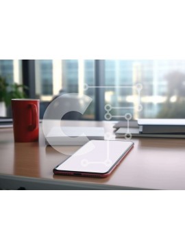 Intra Συλλεκτικό Ξύλινο Παζλ Plywood  4mm - Γραφείο με βιβλία, κινητό τηλέφωνο και φλιτζάνι καφέ Σε Ξύλινο Κουτί - Διαστάσεις Puzzle: 10x10 cm – 25 κομμάτια