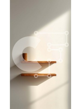 Intra Συλλεκτικό Ξύλινο Παζλ Plywood  4mm - Όμορφο ξύλινο ράφι με το ηλιακό φως που λάμπει μέσα από το παράθυρο Σε Ξύλινο Κουτί - Διαστάσεις Puzzle: 10x10 cm – 25 κομμάτια