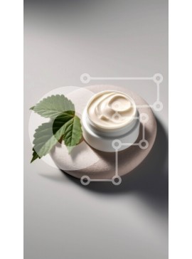 Intra Συλλεκτικό Ξύλινο Παζλ Plywood  4mm - Νόστιμη κρέμα σε μικρό βαζάκι σε πέτρινο πιάτο Σε Ξύλινο Κουτί - Διαστάσεις: 10x10 cm – 25 κομμάτια