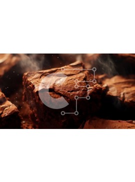 Σετ των 2 Intra Συλλεκτικό Ξύλινο Παζλ Plywood  4mm - Απολαύστε νόστιμα μπράουνις σοκολάτας με λιωμένη σοκολάτα από πάνω Σε Ξύλινο Κουτί - Διαστάσεις: 10x10 cm – 25 κομμάτια