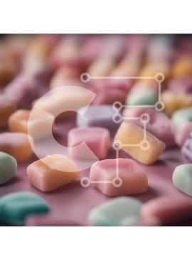 Σετ των 2 Intra Συλλεκτικό Ξύλινο Παζλ Plywood  4mm - Πολύχρωμοι κύβοι καραμέλας στο τραπέζι Σε Ξύλινο Κουτί - Διαστάσεις: 10x10 cm – 25 κομμάτια