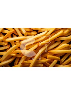 Σετ των 2 Intra Συλλεκτικό Ξύλινο Παζλ Plywood  4mm - Σωρός πατάτες τηγανιτές Σε Ξύλινο Κουτί - Διαστάσεις: 10x10 cm – 25 κομμάτια