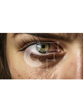 Intra Συλλεκτικό Ξύλινο Παζλ Plywood  4mm - Όμορφη κινηματογράφηση σε πρώτο πλάνο του γυναικείου ματιού με μακριές βλεφαρίδες Σε Ξύλινο Κουτί - Διαστάσεις Puzzle: 10x10 cm – 25 κομμάτια