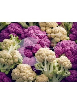 Σετ των 2 Intra Συλλεκτικό Ξύλινο Παζλ Plywood  4mm - Κοντινό πλάνο πολύχρωμα κουνουπίδια Σε Ξύλινο Κουτί - Διαστάσεις: 10x10 cm – 25 κομμάτια