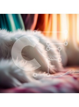 Intra Συλλεκτικό Ξύλινο Παζλ Plywood  4mm - Άνετη και πολυτελής λευκή γούνινη κουβέρτα στο κρεβάτι με το φως του ήλιου Σε Ξύλινο Κουτί - Διαστάσεις Puzzle: 10x10 cm – 25 κομμάτια