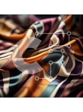 Σετ των 2 Intra Συλλεκτικό Ξύλινο Παζλ Plywood  4mm - Πολυτελής και εκλεπτυσμένη κινηματογράφηση σε πρώτο πλάνο από πολύχρωμο ριγέ ύφασμα Σε Ξύλινο Κουτί - Διαστάσεις: 10x10 cm – 25 κομμάτια