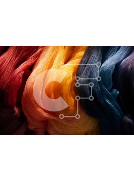 Intra Συλλεκτικό Ξύλινο Παζλ Plywood  4mm - Εκπληκτική κινηματογράφηση σε πρώτο πλάνο από ζωντανά πολύχρωμα νήματα Σε Ξύλινο Κουτί - Διαστάσεις Puzzle: 10x10 cm – 25 κομμάτια