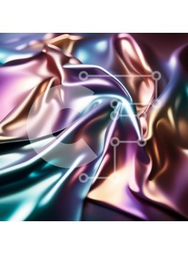 Σετ των 2 Intra Συλλεκτικό Ξύλινο Παζλ Plywood  4mm - Εκπληκτική εικόνα από πολύχρωμο μεταλλικό ύφασμα με γυαλιστερή λάμψη Σε Ξύλινο Κουτί - Διαστάσεις: 10x10 cm – 25 κομμάτια