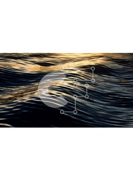 Intra Συλλεκτικό Ξύλινο Παζλ Plywood  4mm - Εκπληκτικό ηλιοβασίλεμα πάνω από τον ήρεμο ωκεανό με κυματισμούς Σε Ξύλινο Κουτί - Διαστάσεις Puzzle: 10x10 cm – 25 κομμάτια