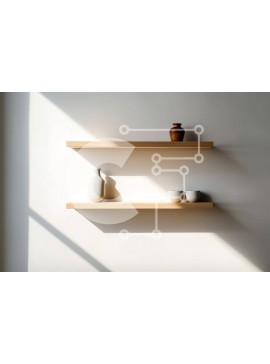 Intra Συλλεκτικό Ξύλινο Παζλ Plywood  4mm - Κομψή διακόσμηση εσωτερικών χώρων με ξύλινα ράφια και πράσινο Σε Ξύλινο Κουτί - Διαστάσεις Puzzle: 10x10 cm – 25 κομμάτια