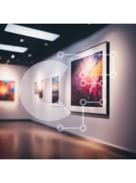 Intra Συλλεκτικό Ξύλινο Παζλ Plywood  4mm - Δωμάτιο με πίνακες ζωγραφικής σε λευκούς τοίχους και ξύλινα πατώματα Σε Ξύλινο Κουτί - Διαστάσεις Puzzle: 10x10 cm – 25 κομμάτια